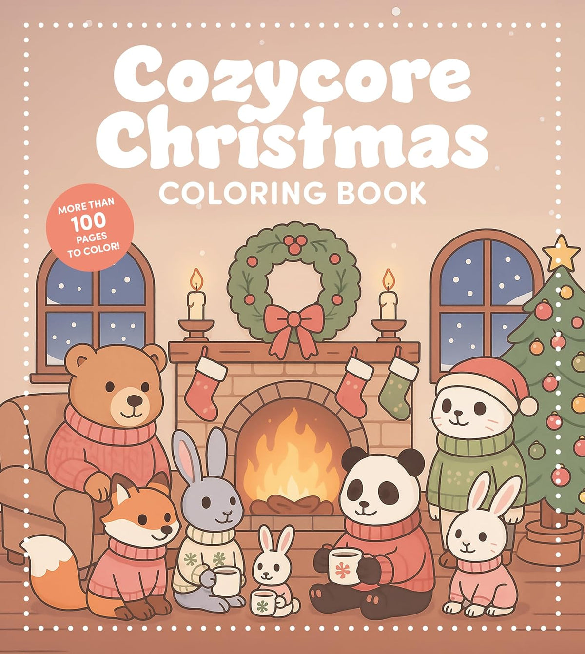 CozyCore Christmas Colouring Book